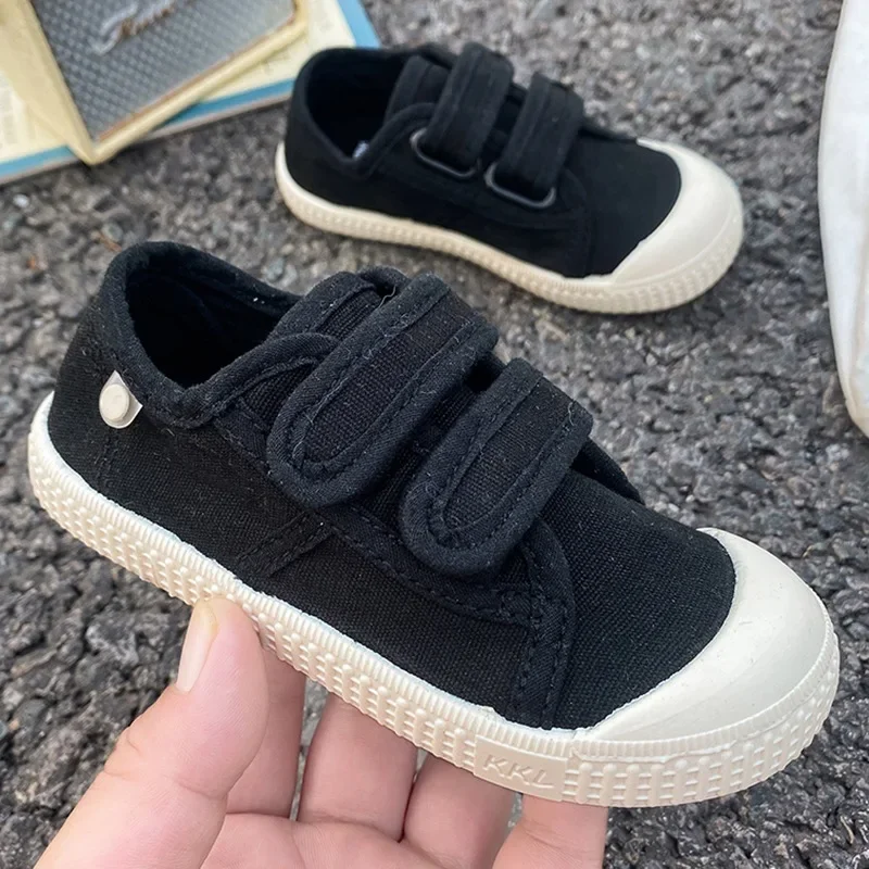 Zapatos de lona para niño y niña, zapatillas informales de Color caramelo, transpirables, de fondo suave, para primavera