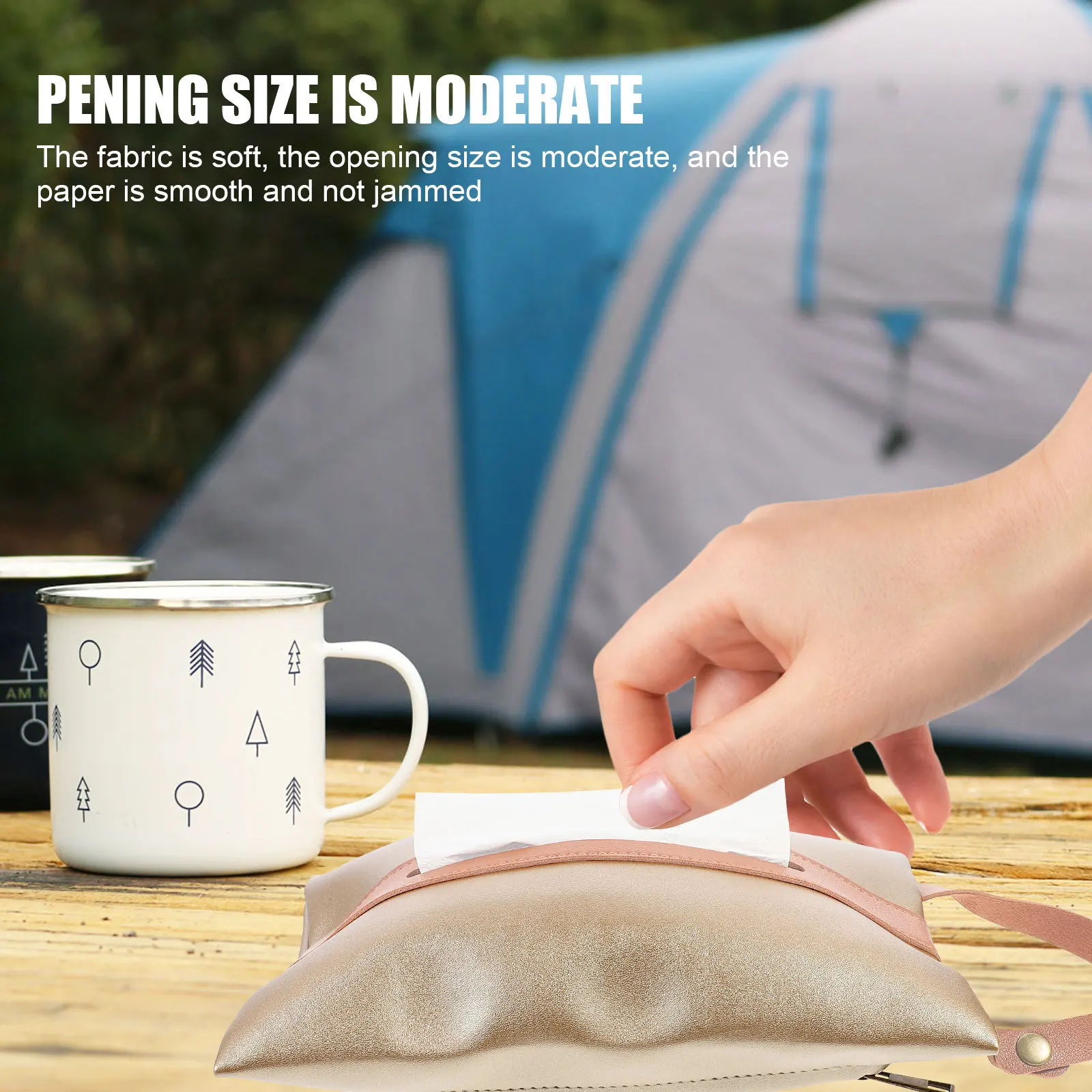 

1Pcs Outdoor Tissue Pouch Nylon Hanging Bag for Home Travel Camping Portable Tissue Organizer Storage Case
