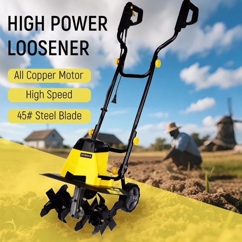 Small Household Agricultural Plow Rotary Weeder Small Tilling Electric Microtiller Electric Microtiller Loosening Machine