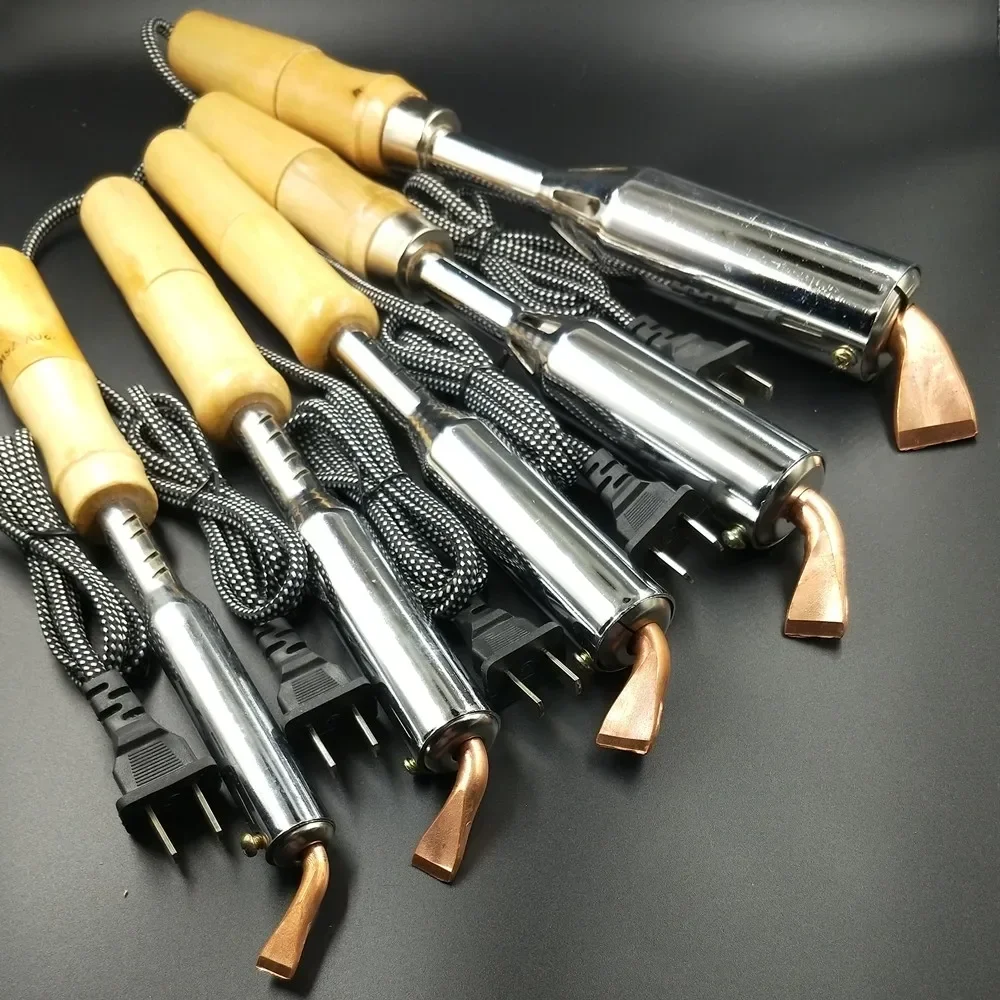 220V Heavy Duty Electric Soldering Iron 50W 75W 100W 150WHigh Power Soldering Iron Chisel Tip Wood Handle FreeShip