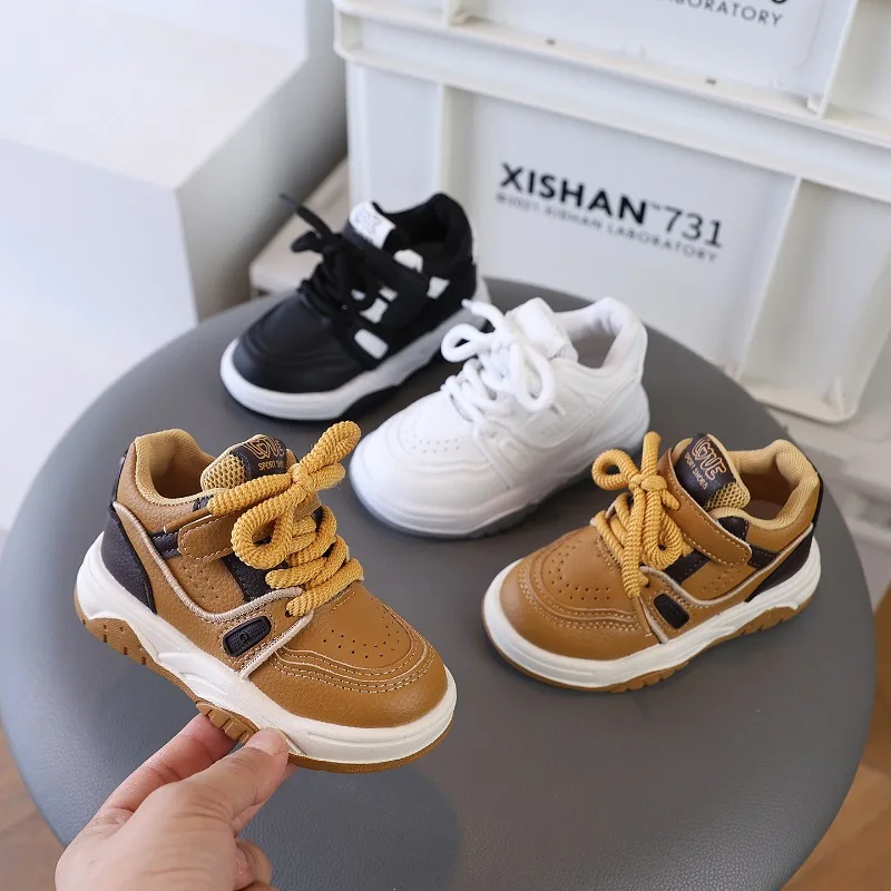 Boys' Sport Shoes 2026 Autumn New Fashion Color Blocked Children's Casual Shoe Anti Slip Children's Sport Shoe Simple Boys' Shoe
