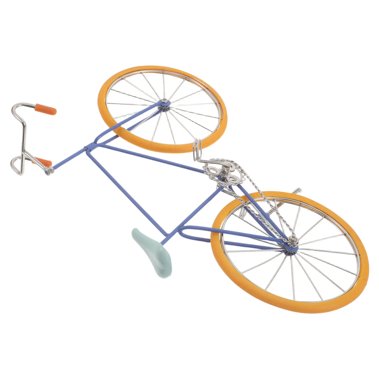 

Bicycle Miniature Metal Art Vintage Decoration Tabletop Display Bike Ornament Home Garden Office Desk Decor