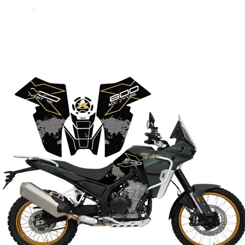 

For KOVE 800X Anti wear, scratch resistant, anti slip oil tank fishbone sticker protective film sticker