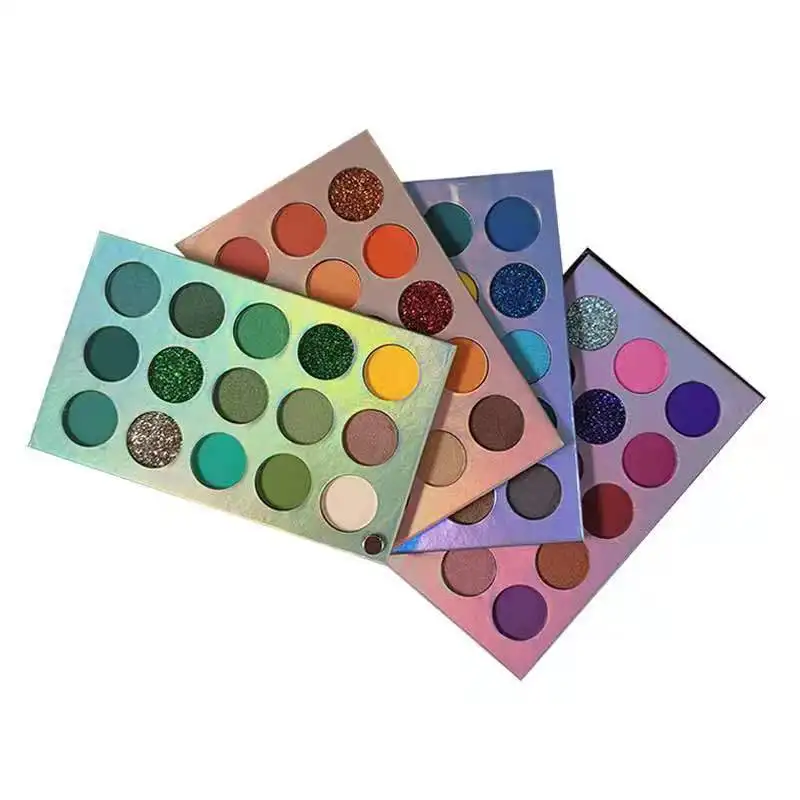 60 Color Eyeshadow Palette 4 in 1 Stereo Makeup Palette Set Highly Colored Glitter Shimmer Pearlescent Eyeshadow Makeup Kit