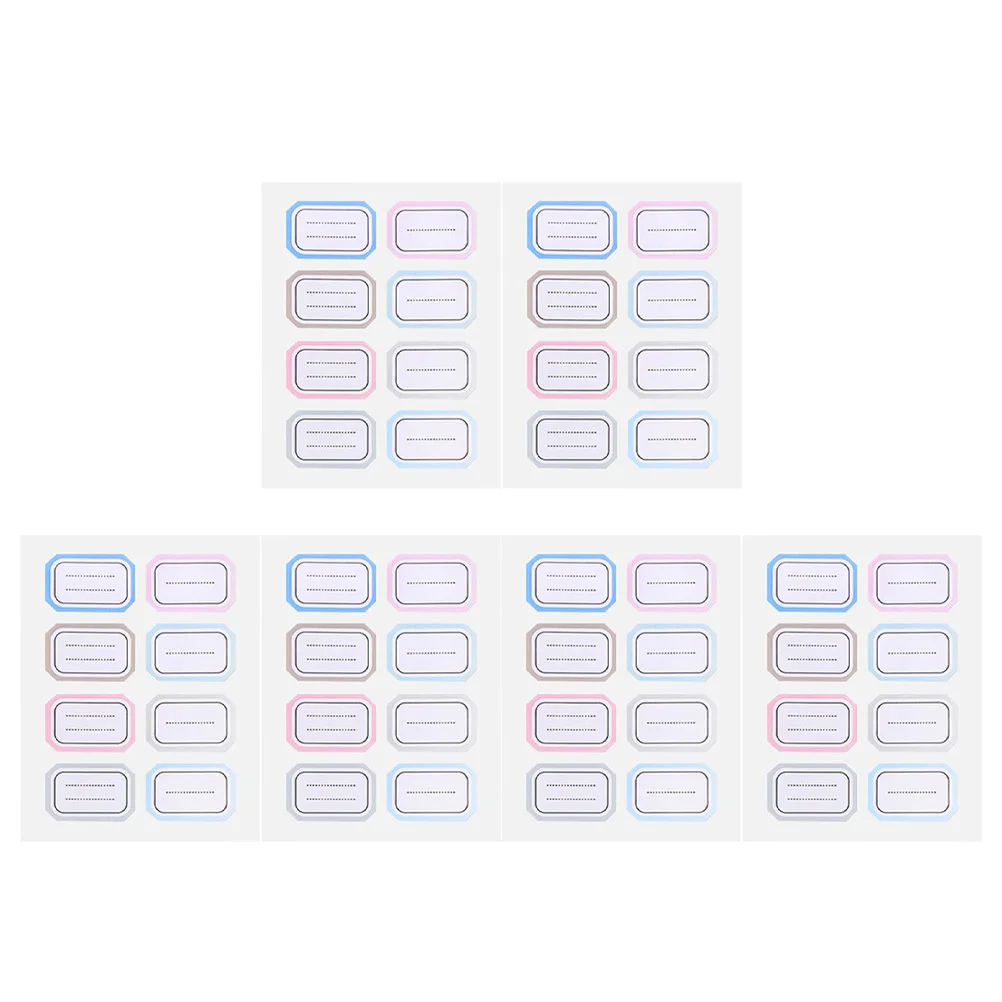 

36 Sheets Handwritten Label Stickers Self-Adhesive Portable Multi-Function Name Labels Home Organization Office Supply