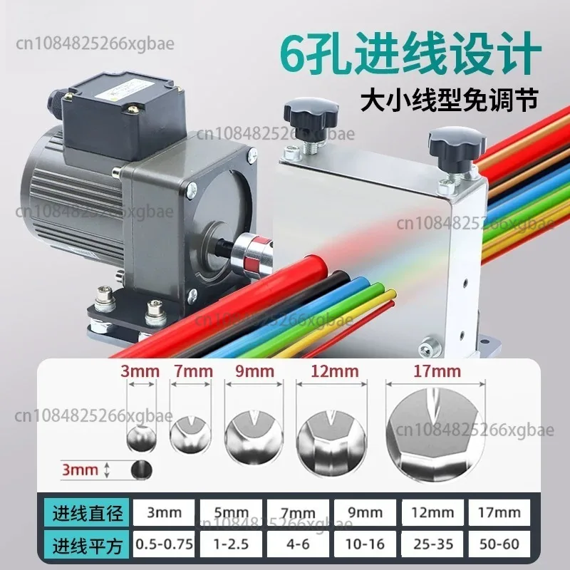 25W Automatic Wire Stripping Machine 1-30mm2 6 Holes Copper Cable Stripper Household Commercial Waste Cable Peeler Hot Sale Tool