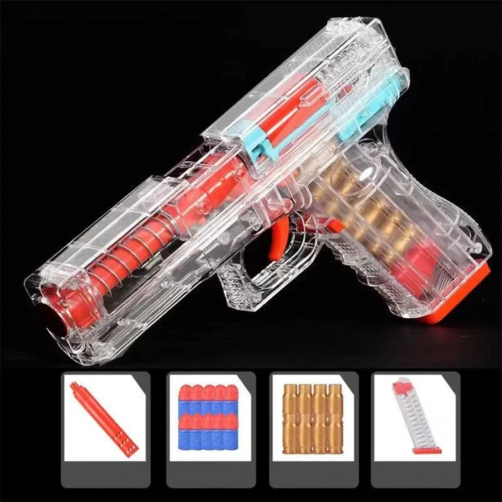 New Glock Shell Ejection Soft Bullet Toy Gun For Boys Girls Shooting Games Dropshipping Christmas Toys