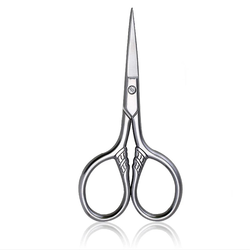 1Pc Aço Inoxidável Pequena Maquiagem Grooming Scissors Sobrancelhas Para Manicure Nail Cutícula Barba E Bigode Aparador Nose Hair Tool