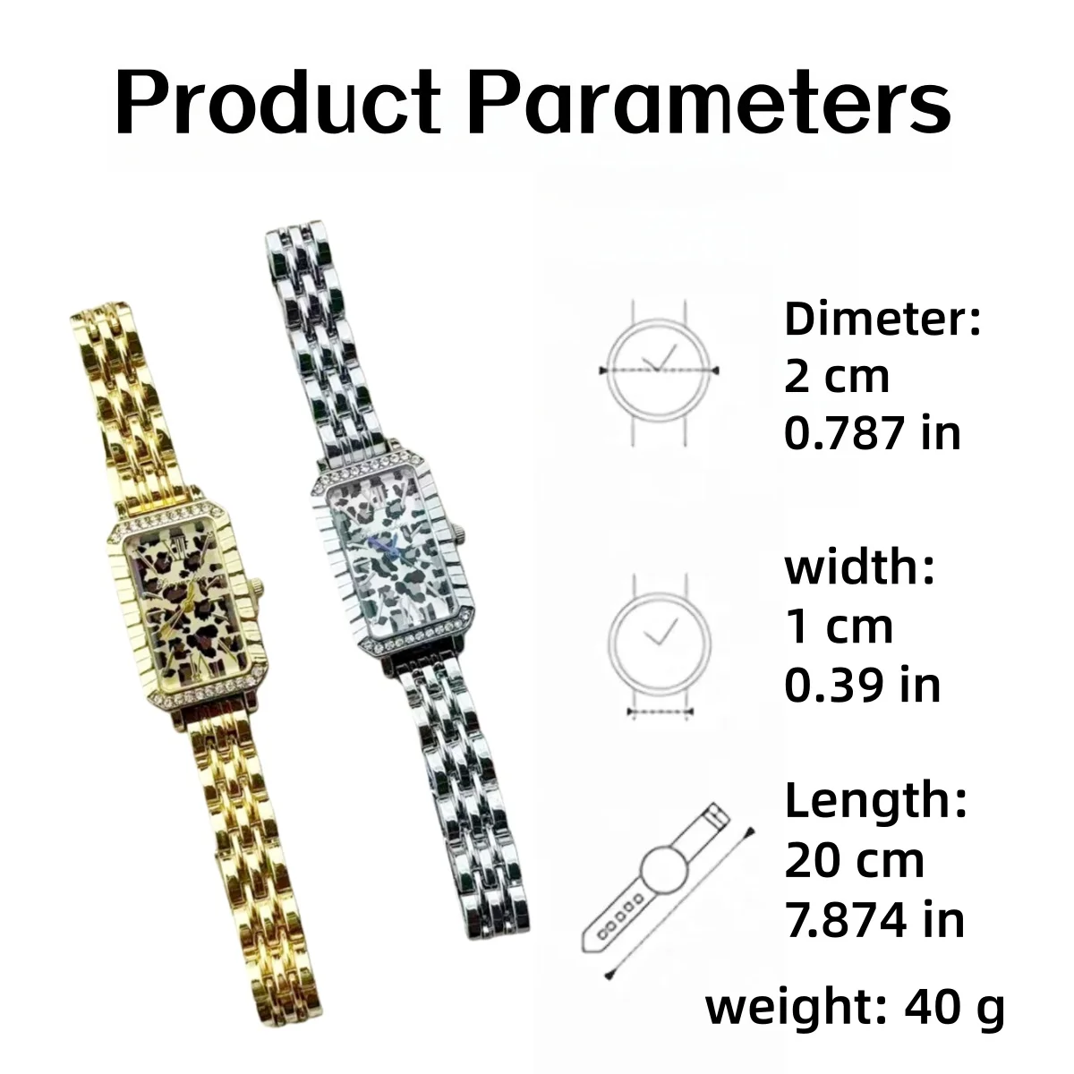 ساعة نسائية أنيقة أحدث الاتجاهات الأوروبية الأمريكية خمر ليوبارد طباعة الطلب سبائك الزنك حزام (استيك) ساعة الإكسسوارات