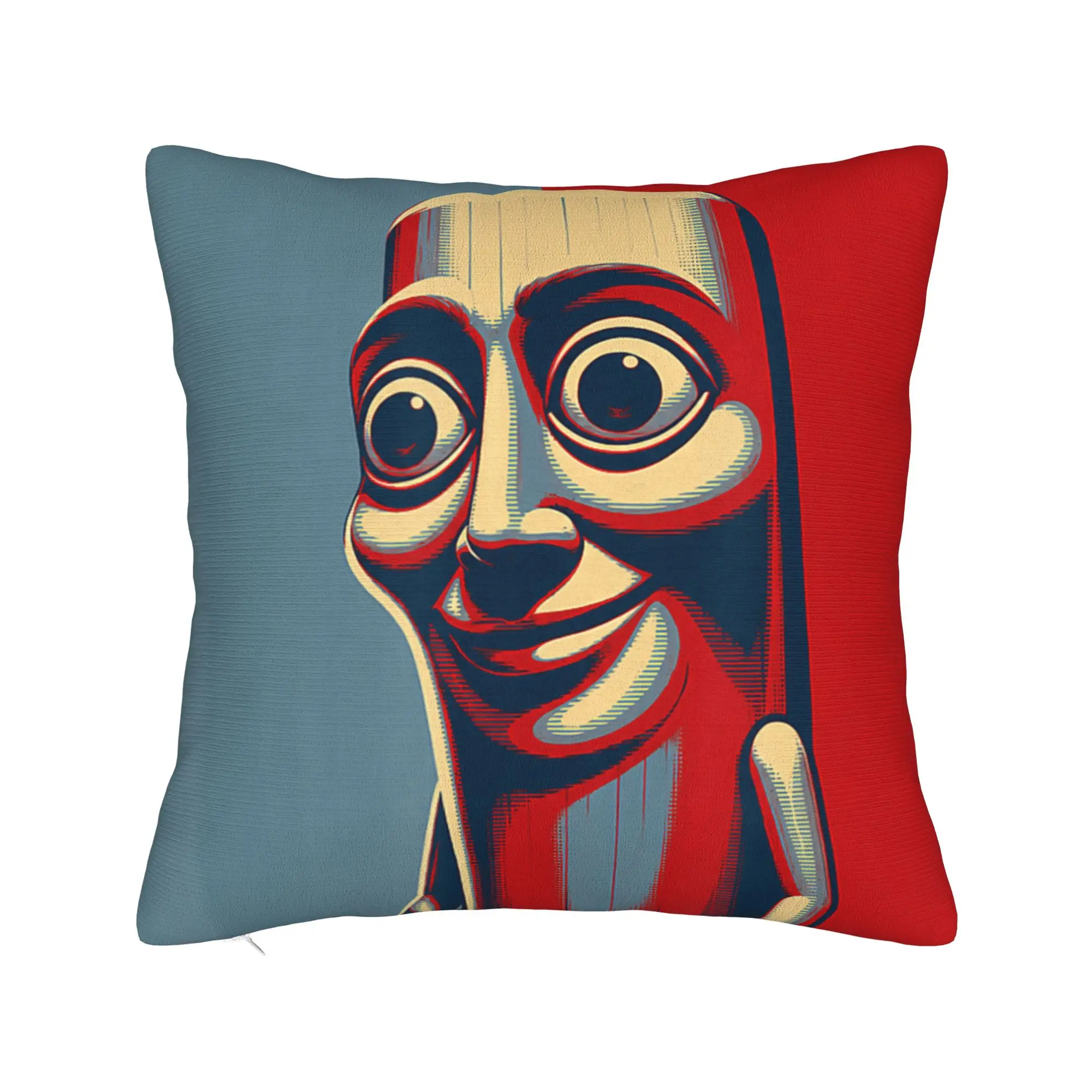 Hope Poster All Hail Tung Tung Tung Sahur Funny Brainrot Art Pillowcases  Retro Trendy Pillow Case For Sofa Comfy Pillow Cover