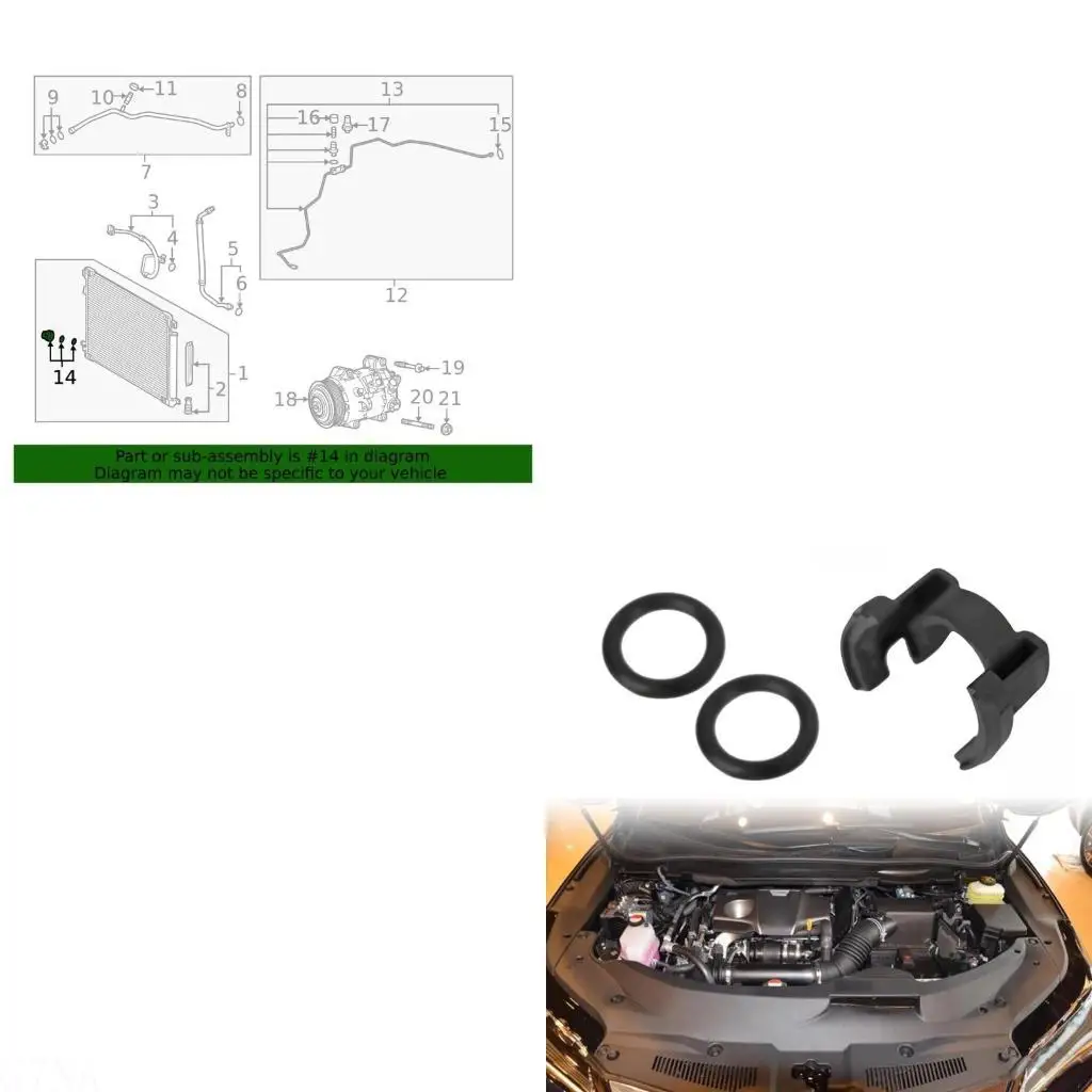 G7NA Hose Clamp Fastener Hard Line Lock Clip Suitable for Vehicle Air Conditioning Maintenance, Easy Installation 887181E150
