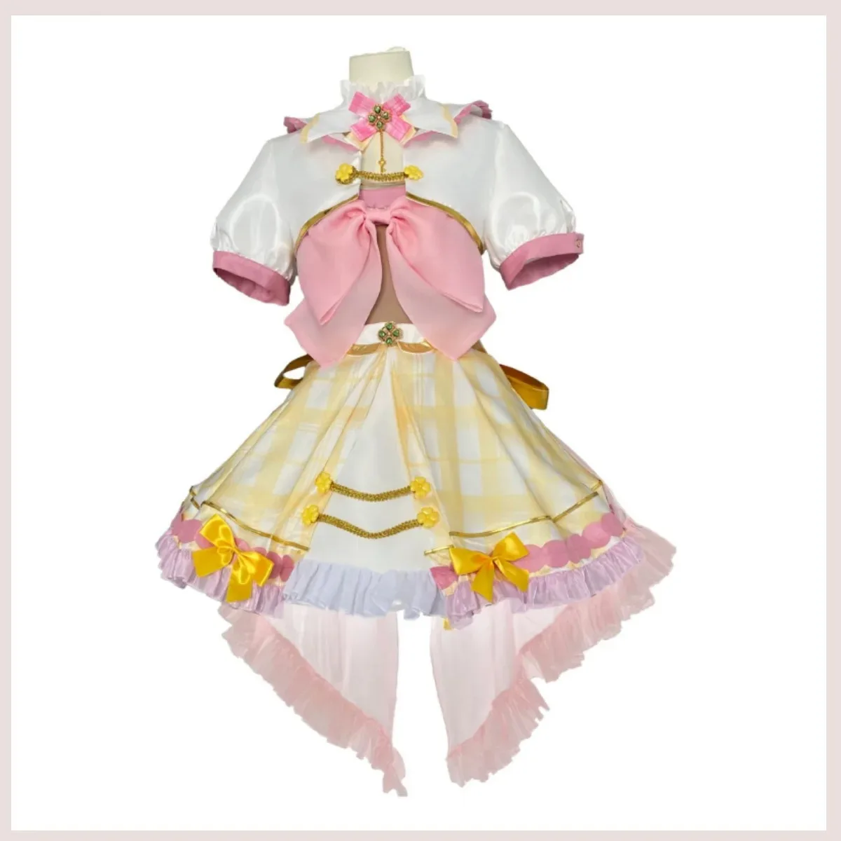 أنيمي الظاهري YouTuber VTuber Ace Taffy تأثيري حلي الوردي فستان الأميرة لوليتا تنورة امرأة Kawaii فستان حفلة عيد ميلاد #2