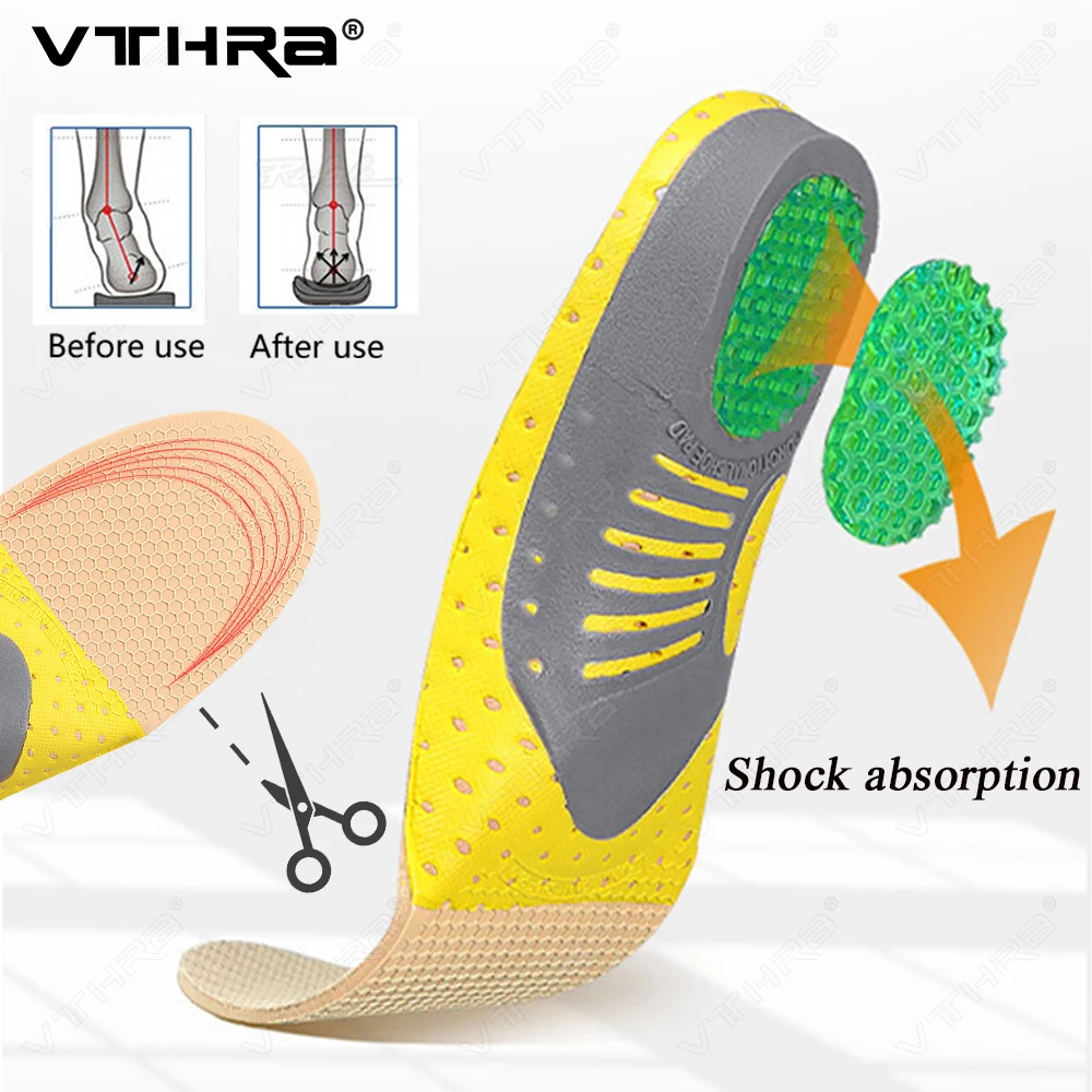 Arch Support Insole for Flat Feet Men Women Orthopedic Cuhiosn Shoes Pads O/X Leg Correction Foot Care Unisex Correction Inserts