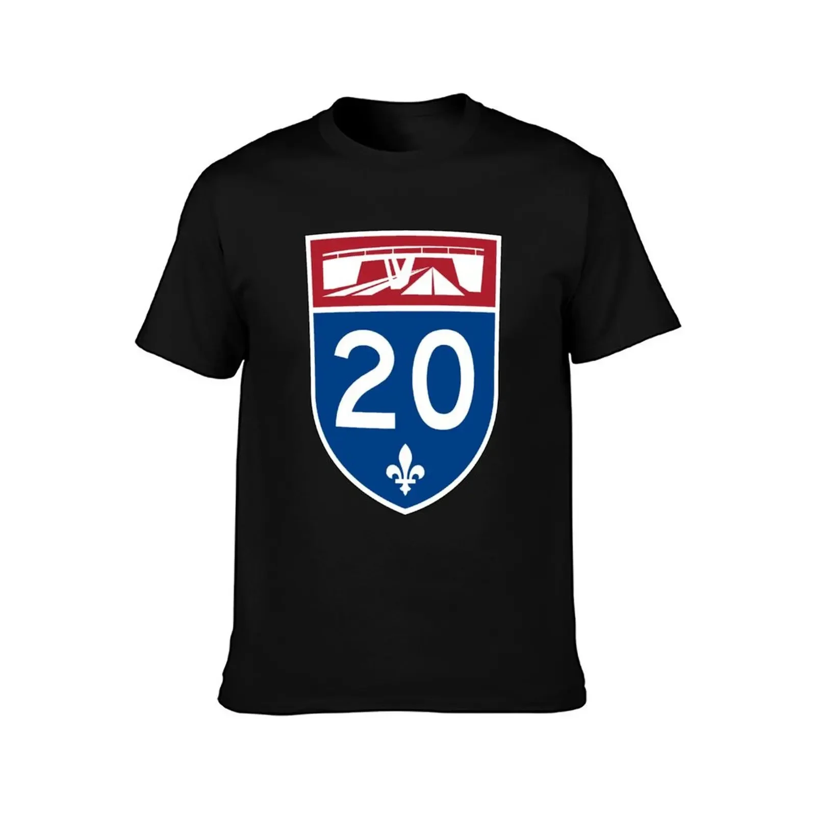 Quebec Autoroute A-20 (TCH) Autoroute Jean-Lesage, Autoroute du Souvenir Canada Highway Shield Sign T-Shirt