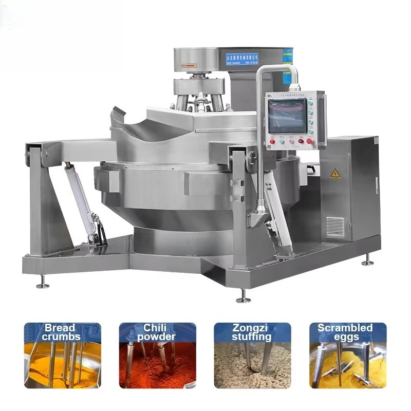Big Capacity Commercial  Stainless Steel Spicy Cabbage Cooking Mixer Machine Industrial Automatic Kimchi Stir Fry Mixer