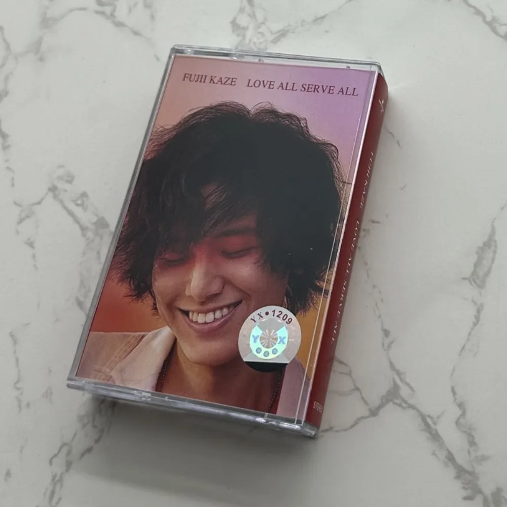 

Fujii Kaze LOVE ALL SERVE ALL Japanese Pop Classic Music Cassette Tape with Lyric Book Retro Soul Audio Tape for Fans Gift