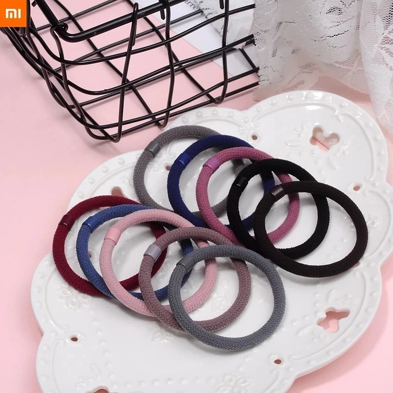 12PCS/lot xiaomi Girls Candy Colors Nylon Elastic Hair Bands Children Rubber Band Headband Scrunchie Fashion Hair Ac in stock