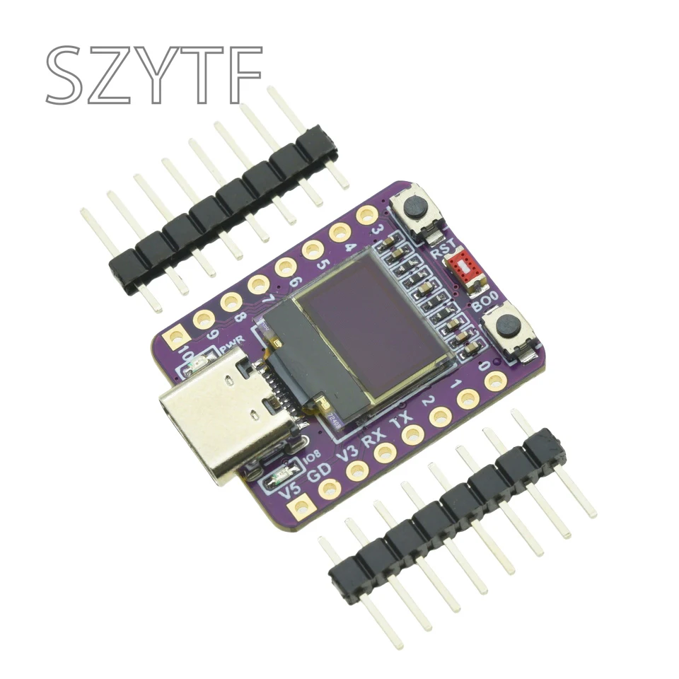 ESP32-C3 OLED Development Board With 0.42 Inch OLED Module Ceramic Antenna Wifi Bluetooth ESP32 Supermini Development Board