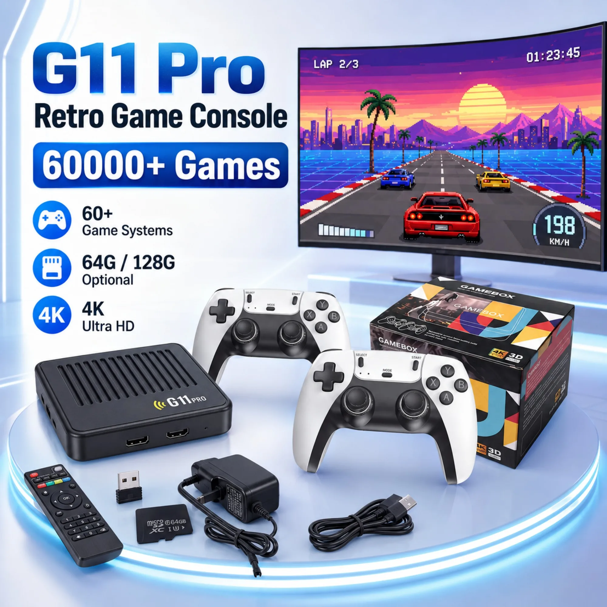 Gaming Console For Android Tv - صندوق ألعاب G11 Pro 2026 بدقة