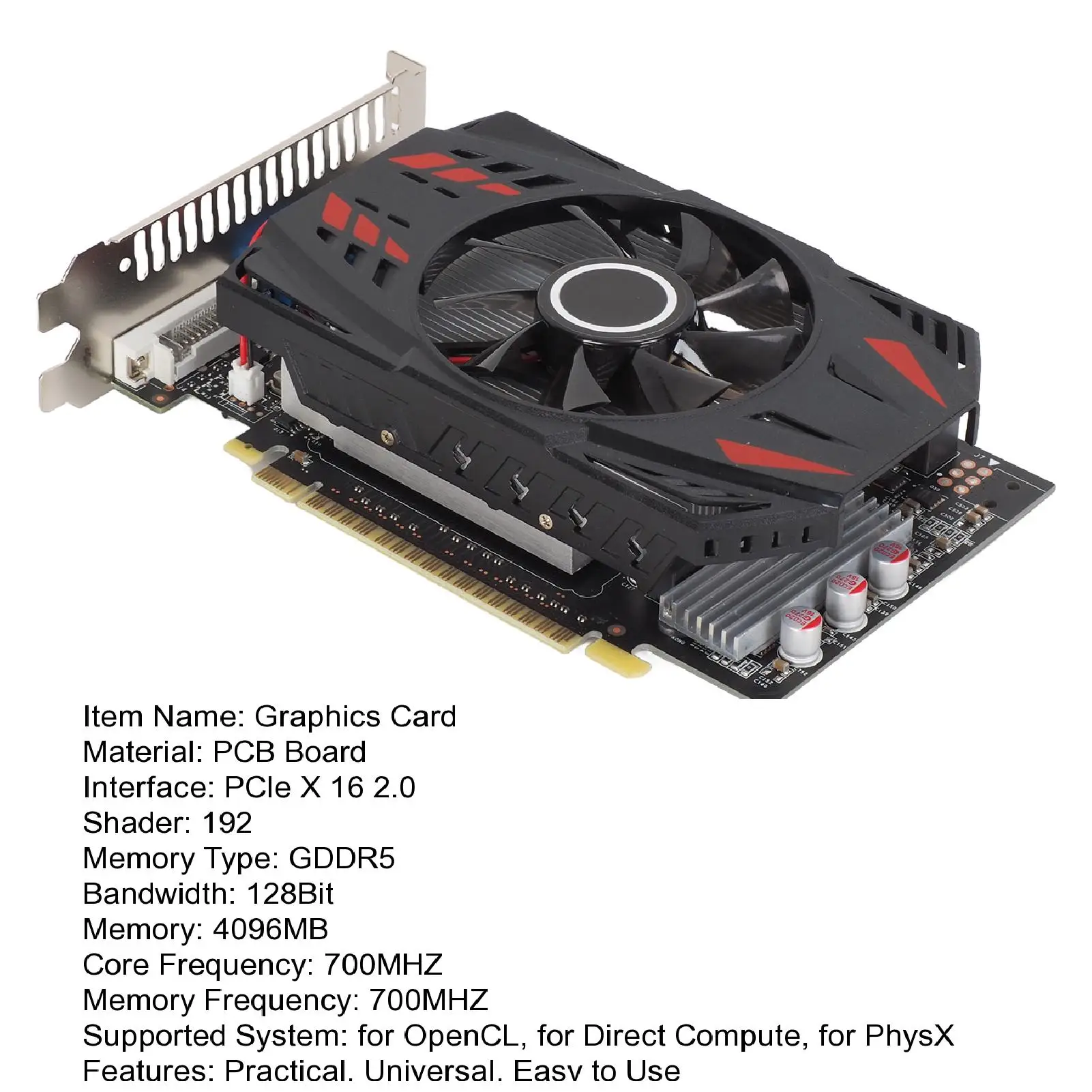 4GB Graphics Card GDDR5 128Bit DVI VGA PCI E 2 0 Geforce GPU Gt 730 Gaming Video Card Placa De Video Desktop Computer