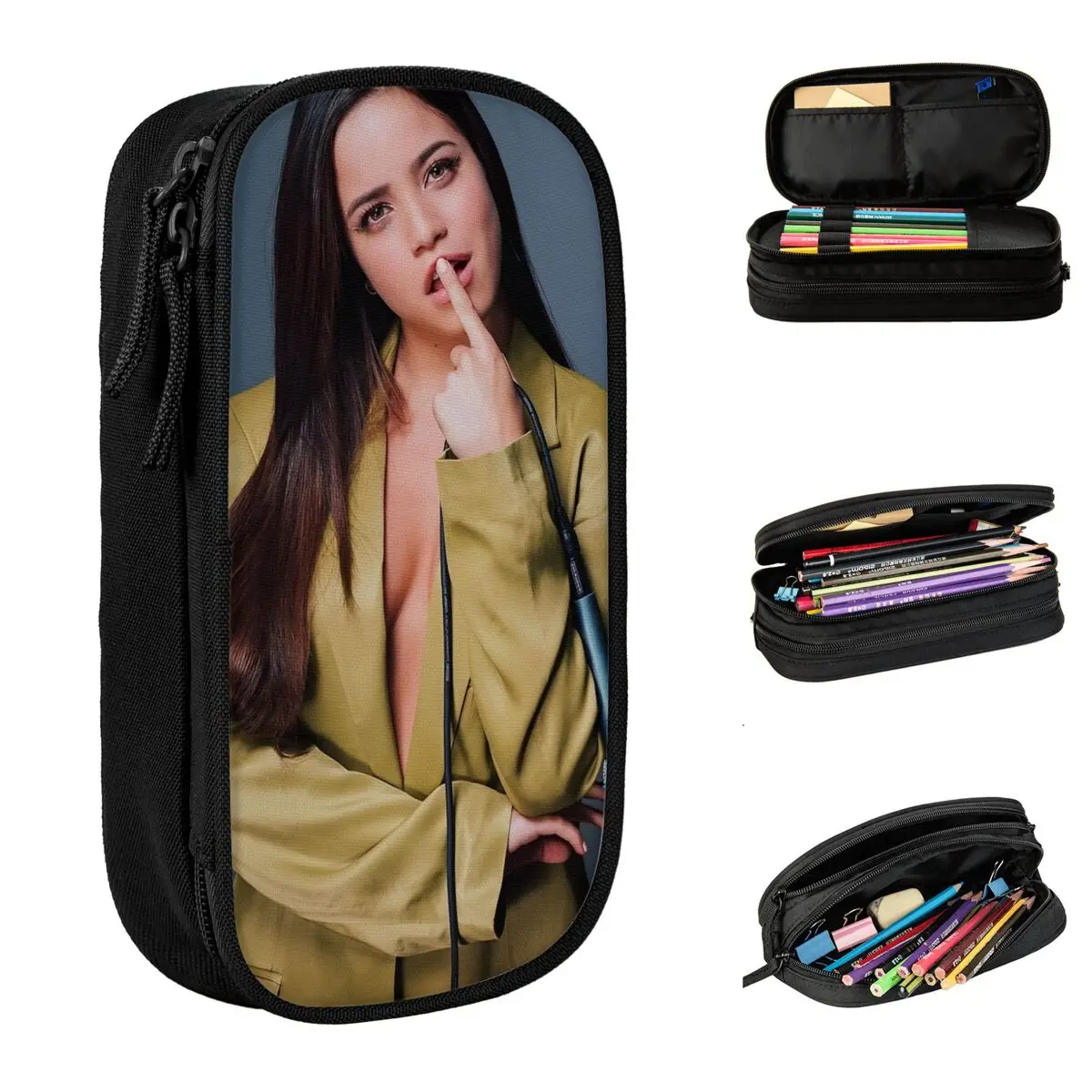 Emilia Mernes Singer Pencil Cases Classic Pen Bags Student Big Capacity Students School Cosmetic Pencilcases