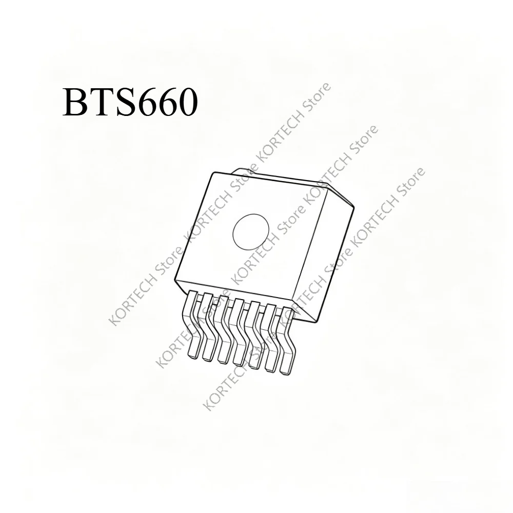 10PCS BTS660P BTS660 TO-263-7 IC 44A 62V Smart High-Side Power Switch