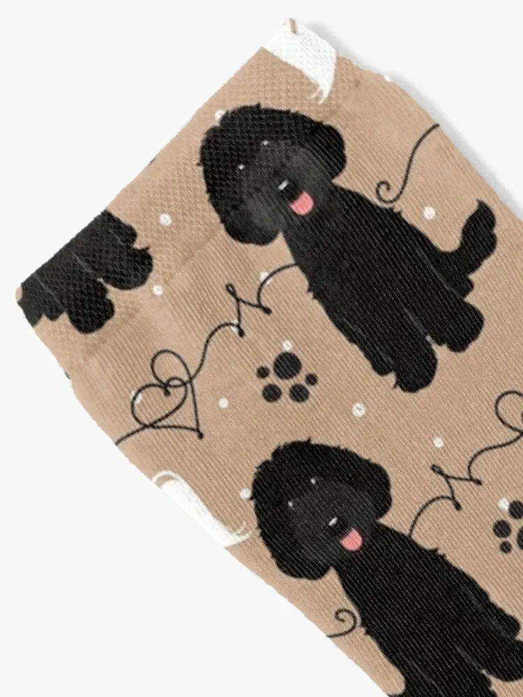 LOVE Black Labradoodle Socks Toe sports kawaii Rugby aesthetic Mens Socks Women's