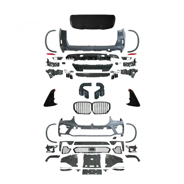 

Conversion Body Kit for X5 G05 19-22 Pre Lci Upgrade X5M Body Kit Front Rear Car Bumper Side Skirt G05 X5m Body Kit