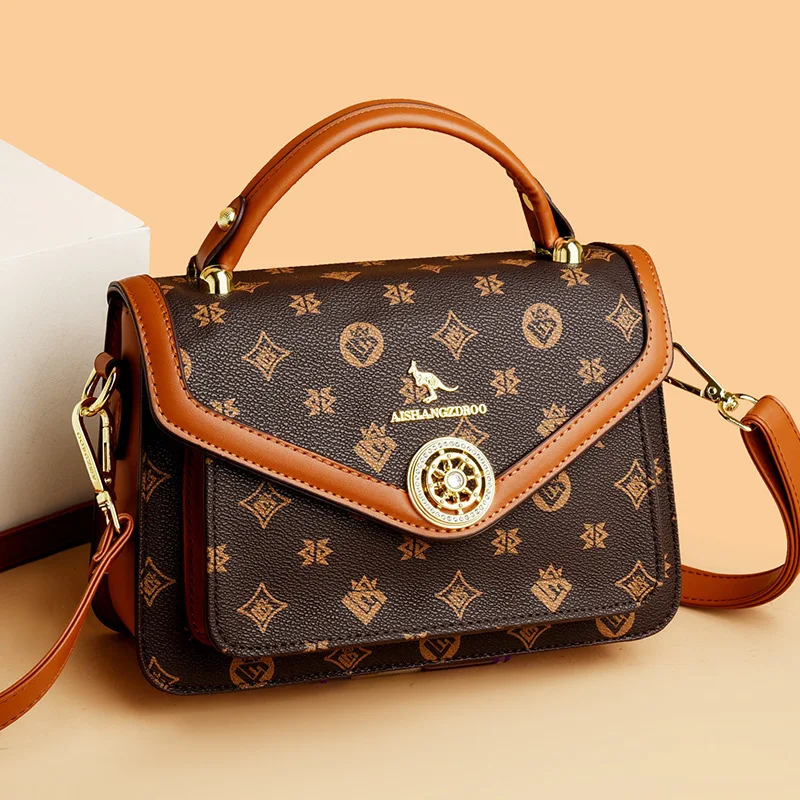 ​ ​ 보태니컬 프린트 실린더 백 넉넉한 크로스바디 숄더백 지속 가능한 캔버스 방수 갤러리 히핑 필수품