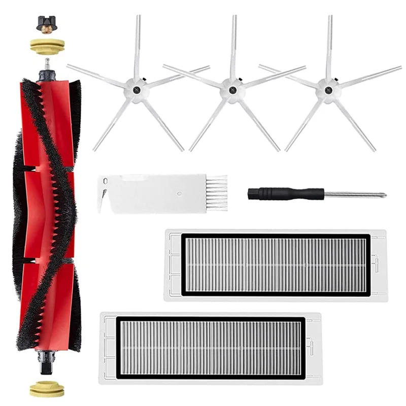 Запасные части, основная щетка, боковая щетка, HEPA-фильтр, совместимый для Roborock S5 S6 S50 S51 S55, аксессуары для пылесоса # АБГП