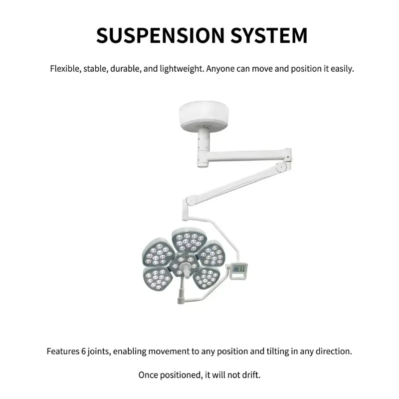 Ceiling LED operating lamp, shadowless lamp for hospital surgery