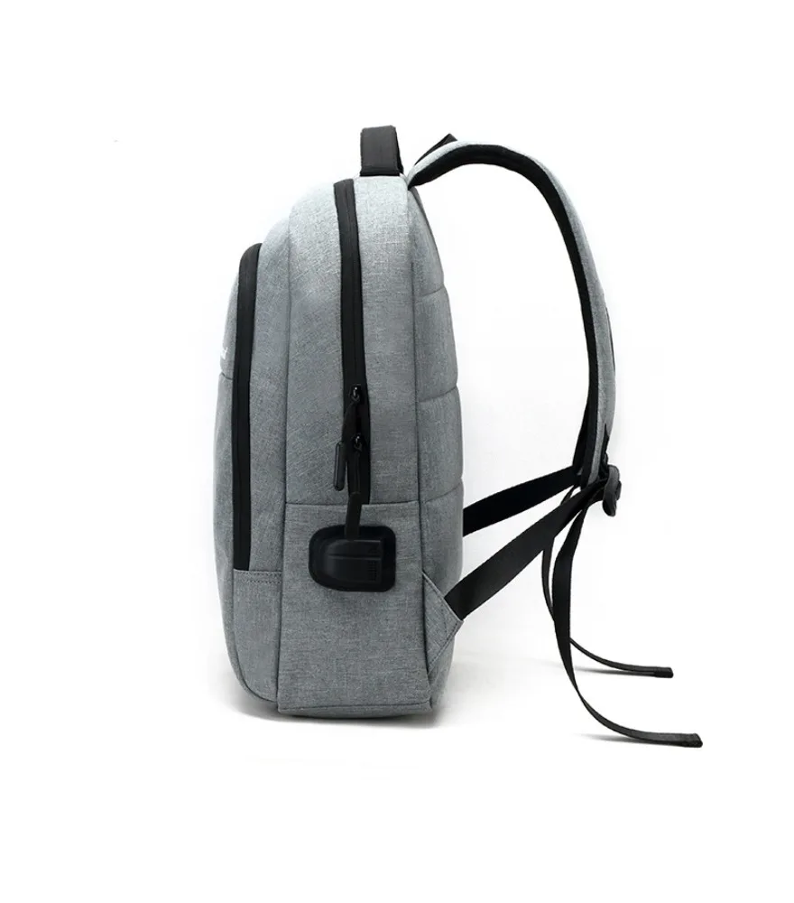 College style college student schoolbag Oxford cloth computer backpack business bag solid color USB backpack men's casual versat