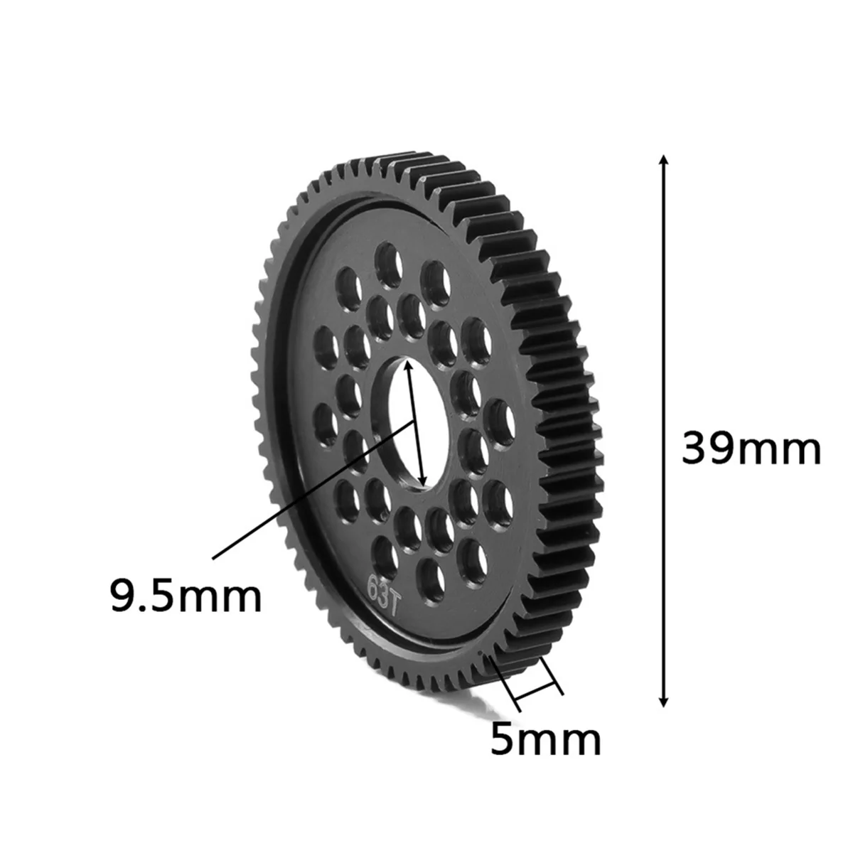 63T 54500 Przekładnia czołowa i mocowanie przekładni Zestaw szybkich przekładni do TT-02 TT02 1/10 RC Car Upgrade Parts