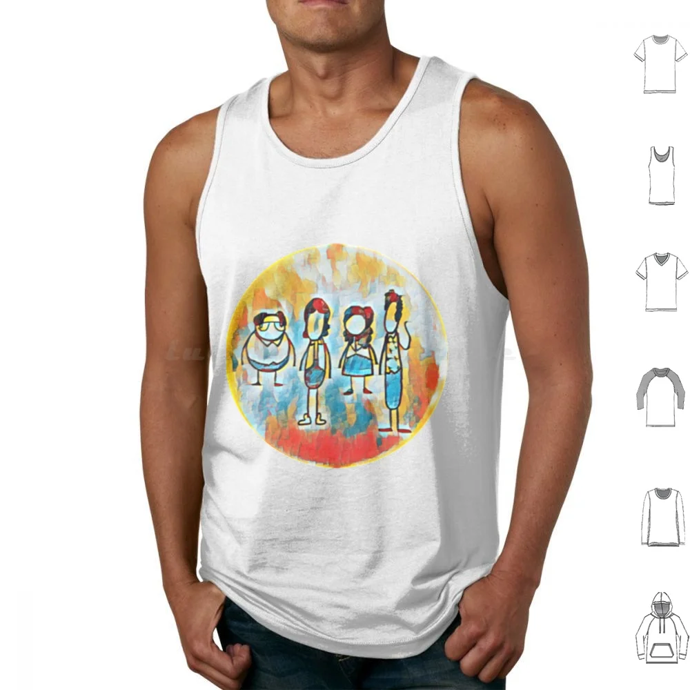 Sein Gang 3 Tank Tops Print Cotton Seinfeld Jerry Seinfeld Kramer George 90S Sitcom Funny Tv Elaine Benes Elaine