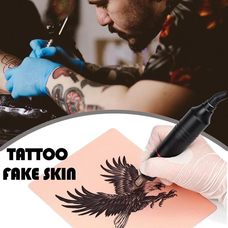 

Fake Skin and Tattoo Transfer Papers Kit - 10pcs Tattoo Skin Practice and 20pcs Stencil Papers for Beginners