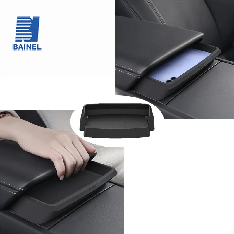 

Tesla Model 3 Y/YL, обновленная версия, силиконовый ящик для хранения, карман на подлокотнике для центральной консоли автомобиля, совместимый с удобным хранилищем