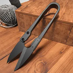 Practical Sewing Scissors Nippers U Shape Clippers Yarn Carbon Steel Embroidery Craft Tailor Scissors Convenient Shears