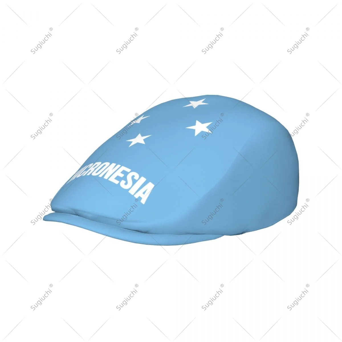 Forward cap Federated States Of Micronesia Flag Men Women Flat Newsboy Driving Hat Cap Short Brim for Driving Daily visors hat