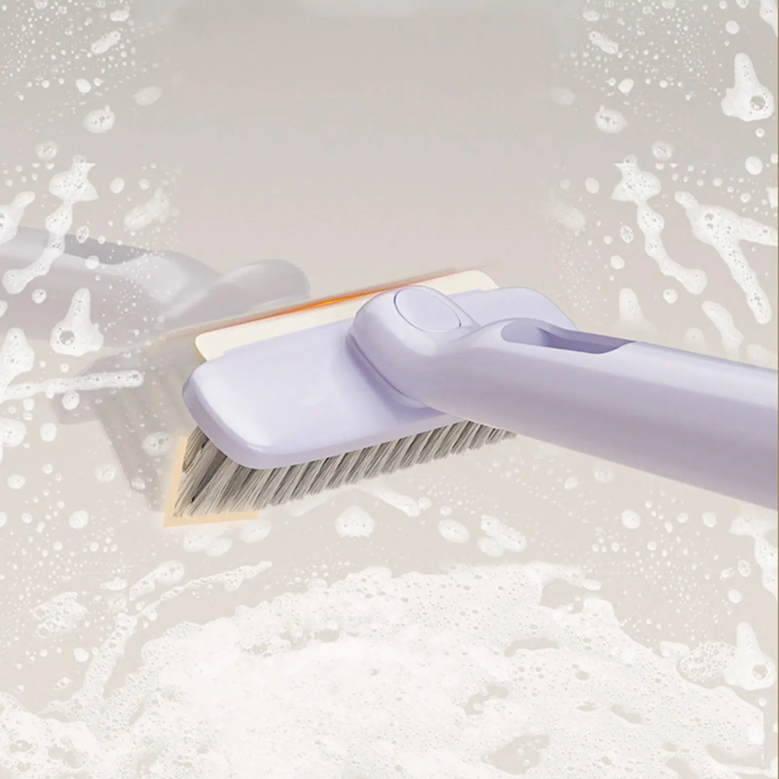 Grout Brush Hard Bristle Rotatable Ergonomic Kitchen Narrow Cleaner Brush For Groove Home Bathroom Shower Toilet Window Tracks