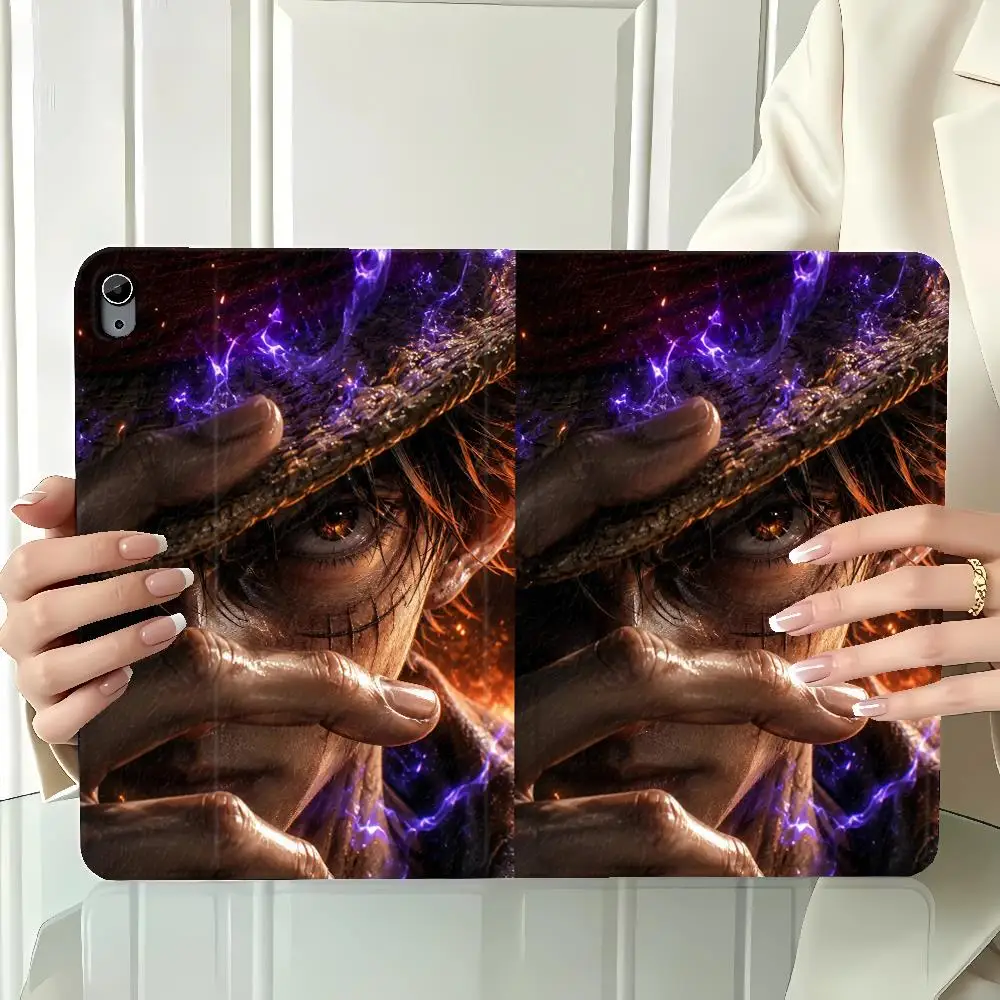 Case for Apple iPad 10th 7/8/9th Pro11 13 Air 11 13 M4 M3 M2 A16 2026 With Pencil Holder Air 4/5/6th Anime One Pieces view 5