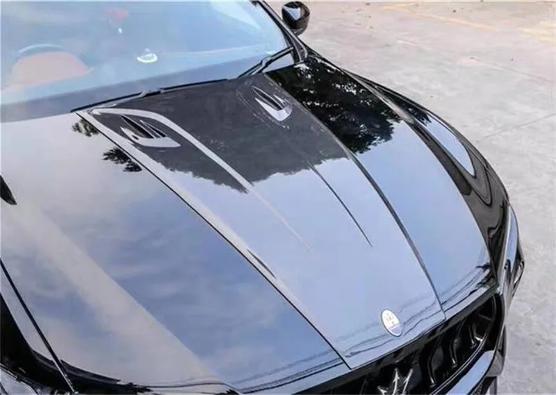 طقم هيكل من ألياف الكربون غطاء محرك السيارة لمازيراتي ليفانتي #6