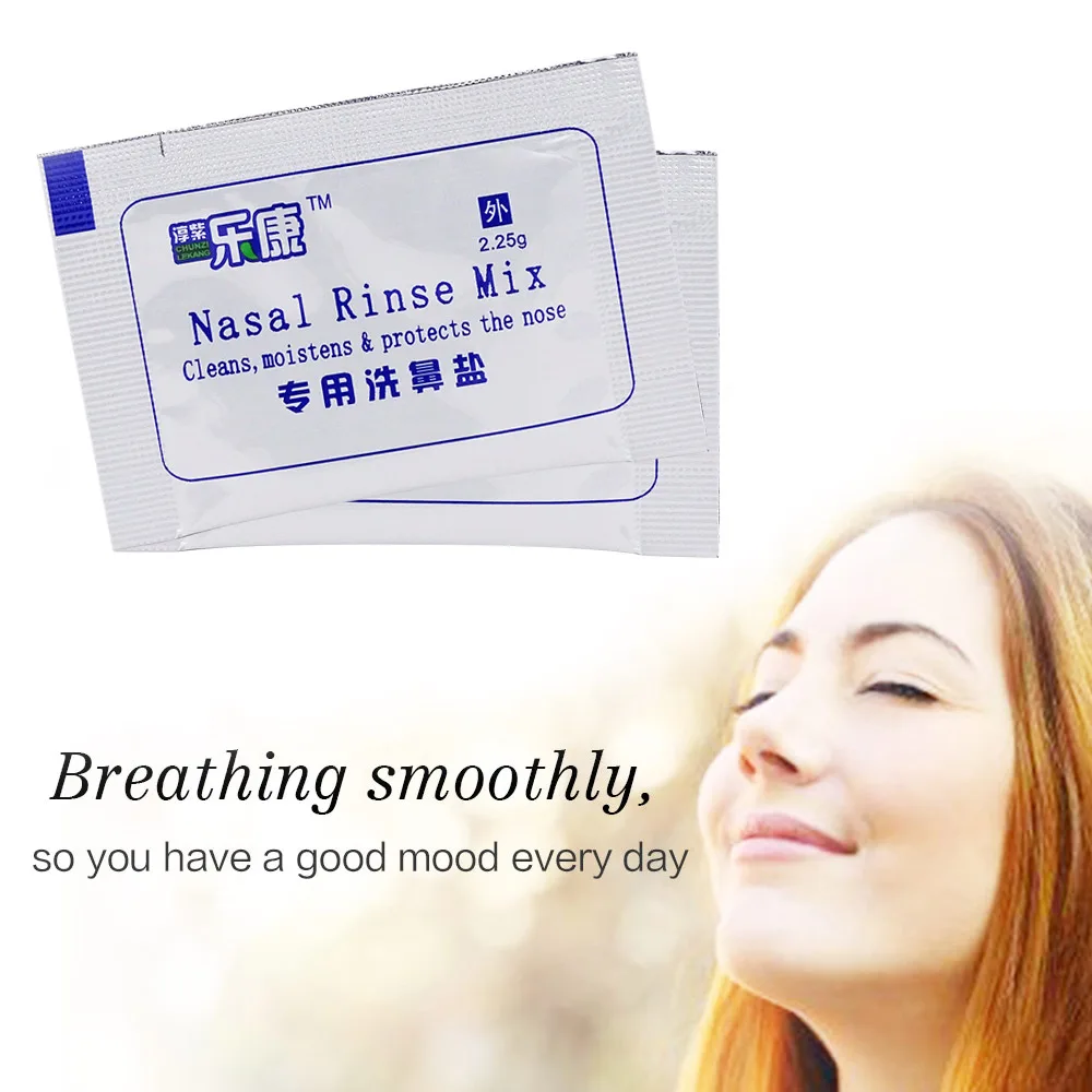 2.25/2.7/4.5g Nasal Wash Salt Rinse Mix Allergic Rhinitis Relief Nose Cavity Protector Irrigation Adults Children Nose Cleaner