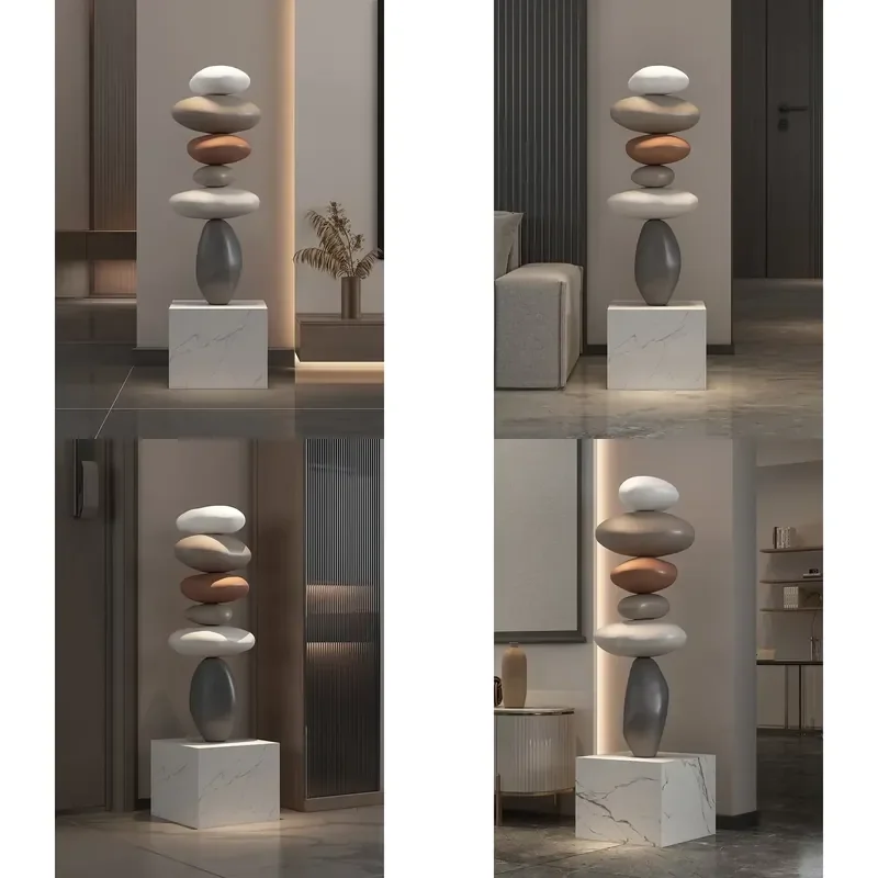 Home Decor Large Imitation Stone Floor Decoration Living Room Sofa TV Cabinet Home Decoration Creative Housewarming Gift