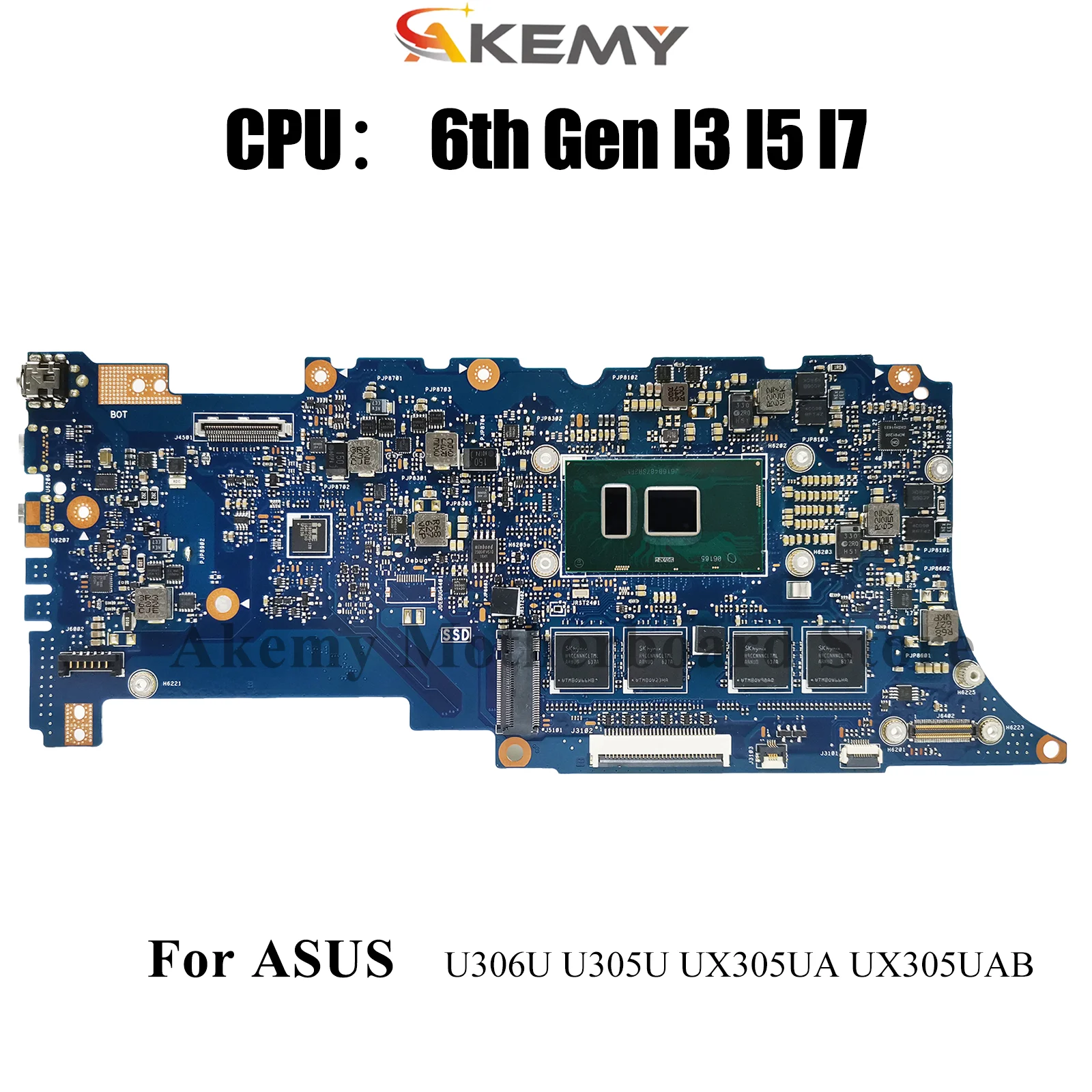 

UX305UAB Laptop Motherboard For ASUS ZenBook UX305UA UX305U U305U U306U UX305UAB Mainboard With I3 I5 I7 CPU 100% tests OK stk