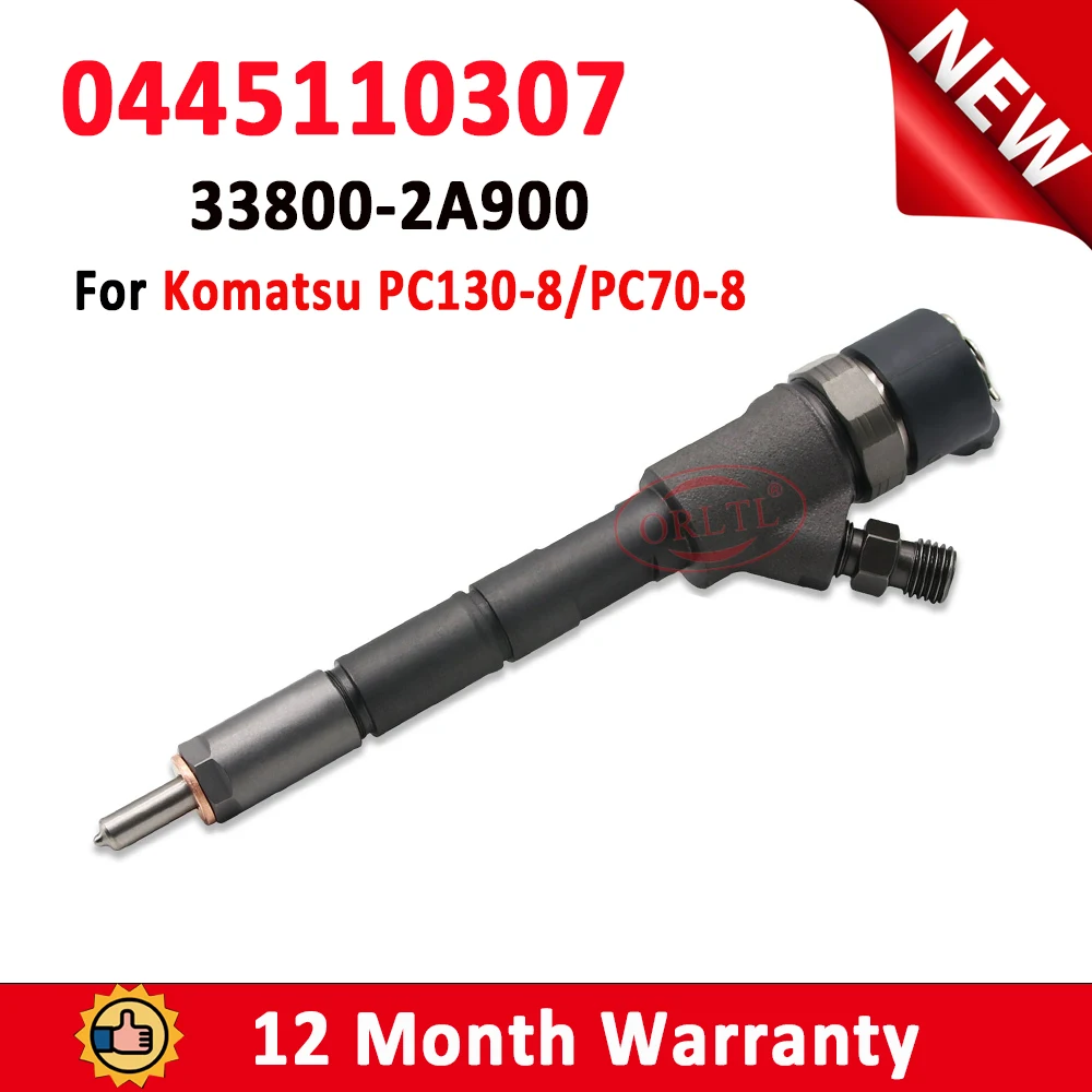 ORLTL 0445110307 New 0445 110 307 Diesel Injector Nozzle 0 445 110 307 For Komatsu PC130-8/PC70-8