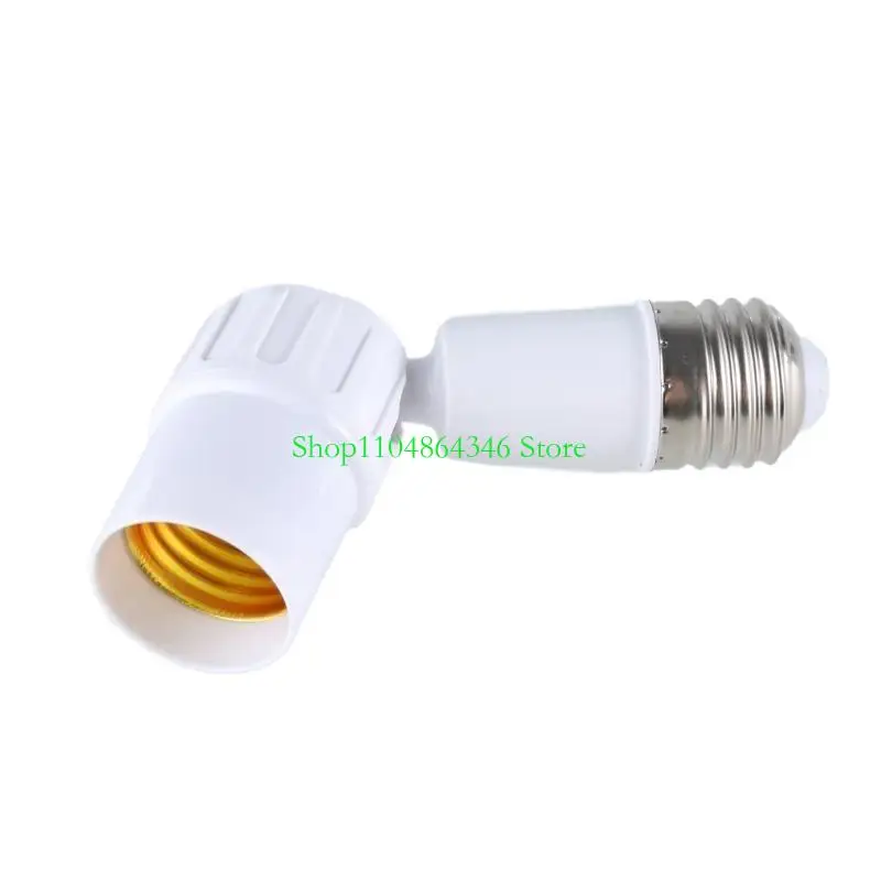 

E27 Light Bulb Socket Extender Adapter 360 Degree Rotatable Light Fixture E27 to E27 Base Adjustable E27 to E27 Socket