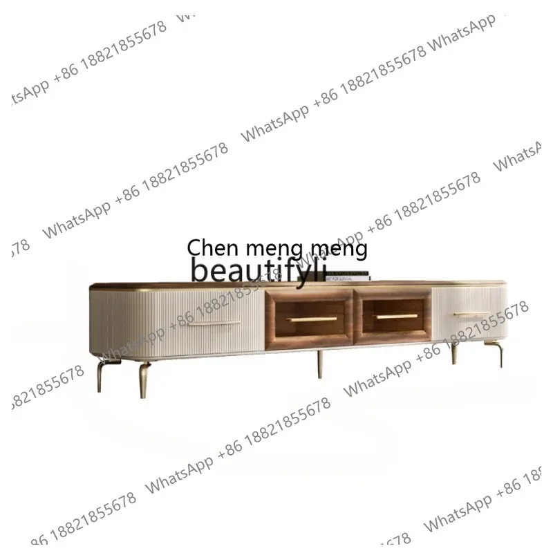 

LHY26 ss Solid Wood TV Cabinet, Coffee Table Combination, Large and Small Apartment Type, Home Designer, Simple Living Room Floo
