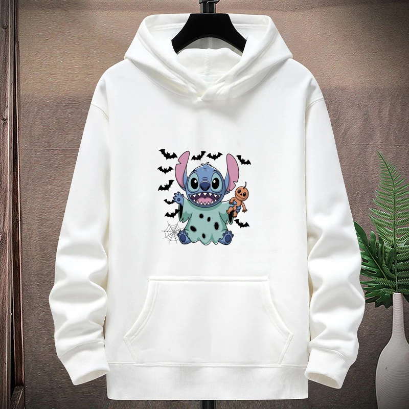 

Спортивный свитер Disney Halloween 2025: принт ведьмы со стежком, спортивная мода, двойной онлайн