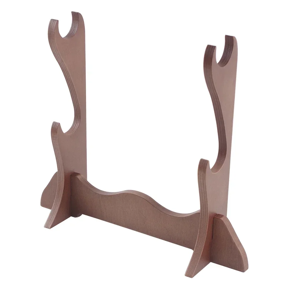 1pc Double Layered Flute Stand Professional Mount Hook Flute Stand Display Rack DoubleBracket Layered Solid Wood Laminated Board