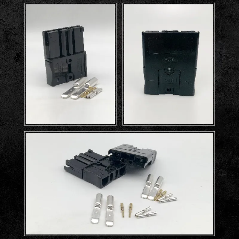 SBS75X Anderson 75A ปลั๊กเอาต์พุต600V แบตเตอรี่ลิเธียม Lipo Lifepo4แบตเตอรี Dc ปลั๊กสีดำสีน้ำตาลสีเทา